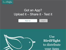 Tablet Screenshot of birdflightapp.com